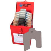 Taille E 6 "x 6" inox fendue Shim, pièce 52 assortiment - Made In USA
