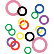 13 Piece 1-1/4" I.D. X 1-3/4" O.D. Plastic Color Coded Arbor Shim Assortment