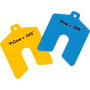 2 "x 2" x 0,045 "jaune Sof' Shoe® élastomère Shim (Pack de 10) - Made In USA