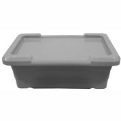 PVI LUG GRAY FDA Plastic Tub - For Lug Carts 25"L x 15-1/2"W x 8-3/4"H, Gray