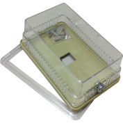 PSG BTGRK Thermostat Guard Solid Base: 6.325"Hx3.5"Wx3"D Ring base: 6.325"Hx3.5"Wx3.25"D