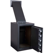 Protex Through-the-Wall Depository Safe With Drop Chute & Electronic Lock FD-2014LS 14" x 14" x 20"