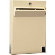 Protex Low-Profile Wall Mount dépositaire Drop Box serrure tubulaire LPD-161 - 11" Wx2-3/8 « Dx16 » H Beige