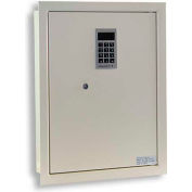 Protex Electronic Wall Safe PWS-1814E - 14-1/8"W x 3-7/8"D x 18-1/4"H, Beige