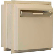 Protex Through-The-Wall Locking Depository Drop Box WDD-180 - 14"W x 12"D x 15"H, Beige