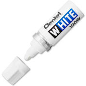 Marqueur à pointe en feutre blanc Pentel®, pointe large, encre blanche