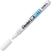 Pentel® Felt Tip White Marker, Fine Point, White Ink