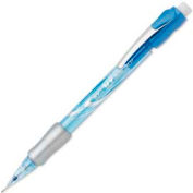 Pentel® Icy Mechanical Pencil, Pocket Clip, Refillable, 0.7mm, Blue/Silver, Dozen
