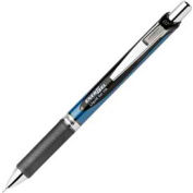 Stylo rétractable à encre gel Pentel® EnerGel, 0,7 mm, rechargeable, pointe en métal, encre noire