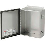 A1212CHNFSS6 Hoffman, J Box, charnière continue avec des pinces, de Type 4 X, 12x12x6in, Type SS 316L