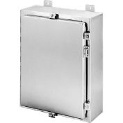 Hoffman A16H1208SSLP, Continuous Hinge W/Clamps, Type 4X, 16.00x12.00x8.00in, SS Type 304