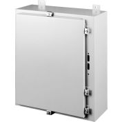 Hoffman A30HS2508LP, Disc. Encl W/Clamps, Type 4, 30.00X25.38X8.00, Steel/Gray