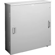 Hoffman A364214BGECT, Ct Enclosure /Vented Double Door, 36.00X42.00X14.00, Aluminum