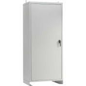 Hoffman, 1 porte A48N2512FSLP, Stand gratuit, Encl, 48X25,5X12.00, acier/gris