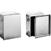 Hoffman A6044NFSS, J Box, Clamp Cover, Type 4X, 6.00x4.00x4.00in, SS Type 304
