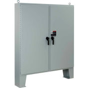 Hoffman A62H6018LP3PT, 2 Door W/3Pt. Latches & Floor Stands, Type 4, 62.06X60.06X18.06