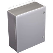 Hoffman A8066CHFL, Continuous Hinge W/Quick Turn Fast Latch, Type 4, 8.00X6.00X6.00, Steel/Gray