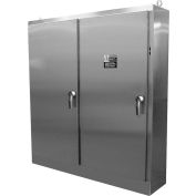 A84XM3EW18SSN4 Hoffman, Heavy Duty SS gratuite Stand Encl, portes 3, 84,12X118,75X18,12