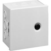 Hoffman AHE8X8X6, Pull Box, Hinged Cover, 8.00X8.00X6.00, Steel/Gray