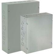 Hoffman ASE24X12X8NK, Pull Box, Screw Cover, 24.00X12.00X8.00, Steel/Gray