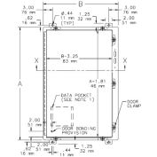 Hoffman GP126SS6, Gland Plate For 12Inx 6In Surface, 10.98 X 5.23In