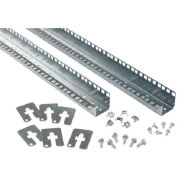 Hoffman PRA1922TH Rack Angles,19 in.Thru-Hole(2), Fits 2200mm, Steel/zinc