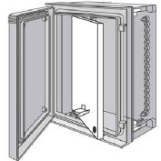 Panneau de Swing-Out UU5040SP Hoffman, s’adapte 513x412mm, acier/blanc