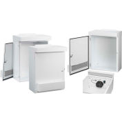 WF25LP Hoffman, Weatherflo™ Type 3R Drive Encl W/6 In Fan, 41X24X12.00, galvanisé/peinture