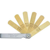 Ensemble de jauges d'épaisseur non magnétique Proto J000BR 6 lames, lames de 1/2 po x 3 po
