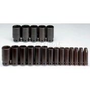 Proto J74116 1/2" Drive 19 Piece jeu de douilles de Deep Impact - 6 points