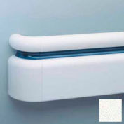 All Vinyl Three-Piece Handrail System, 6.25" Face, Aluminum Retainer, 12' Long, White Sand