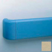 Vinyl Crash Rail-Type Handrail, Aluminum Retainers, 5-1/2'' High, 12' Long, Harvard Gray
