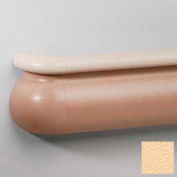 Crescent Series Vinyl Handrail/Crashrail Combination, 5-1/2" High, 12' Long, Silkworm