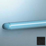 Accent Rail, fixation arrondie W/Aluminum, 1-1/8" H x 12' L, noir