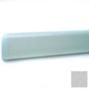 Mur protecteur W/arrondi dessus, dispositif de retenue en aluminium, 4" H x 12' L, argent gris