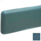 Mur de garde W/arrondie Top & bords inférieurs, dispositif de retenue en aluminium, 6" H x 12' L, bleu Windsor