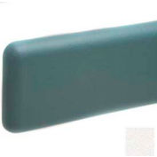Mur de garde W/arrondie Top & bords inférieurs, système de retenue de Clip plastique Rec., 6" H x 12' L, lin WH