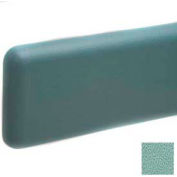 Wall Guard W/Rounded Top & Bottom Edges, Rec. Plastic Clip Retainer System, 6"H x 12'L, Sage GN