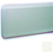 Wall Guard W/Rounded Top & Bottom Edges, Rec. Plastic Clip Retainer System, 7-3/4"H x 12'L, White