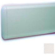 Wall Guard W/Rounded Top & Bottom Edges, Rec. Plastic Clip Retainer System, 7-3/4"H x 12'L, Pearl