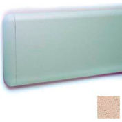 Wall Guard W/Rounded Top & Bottom Edges, Plastic Clip Retainer System, 7-3/4"H x 12'L, Mojave Sand