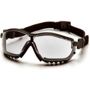 V2g® Lunettes de sécurité Clear Anti-Fog Lens , Bracelet / Branches noires, qté par paquet : 12