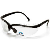 Lecteurs V2® Lunettes de sécurité Clear +2 Lens , Black Frame, qté par paquet : 6