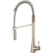 Olympia i2 K-5015-BN Single Lever Pre-Rinse Spring Pull-Down Kitchen Faucet PVD Brushed Nickel