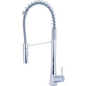 Olympia i2 K-5015 Single Lever Pre-Rinse Spring Pull-Down Kitchen Faucet Polished Chrome