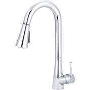 Olympia i2 K-5020 Robinet de cuisine coulissant à levier unique Chrome poli