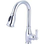 Olympia Accent K-5040 Robinet de cuisine rabattable à levier unique Chrome poli