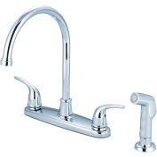 Olympia Accent K-5372 Two Handle Kitchen Faucet with Spray Polished Chrome