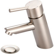 Olympia i2 L-6055-BN Robinet de salle de bain à levier unique avec drain de noyade push PVD nickel brossé