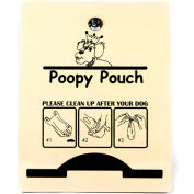 Poopy Pouch Express Pet Waste Bag Dispenser for Rolled Bags, Beige